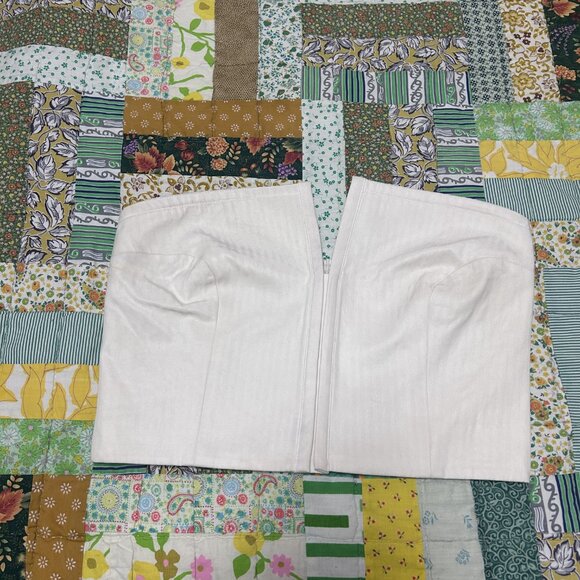 MARA HOFFMAN Layne strapless cropped bustier top - Picture 1 of 10